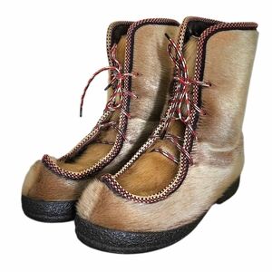 Norwegian Finnish Sámi Reindeer Hide Winter Nutukas Finnesko Boots 9 9.5 40 EXC